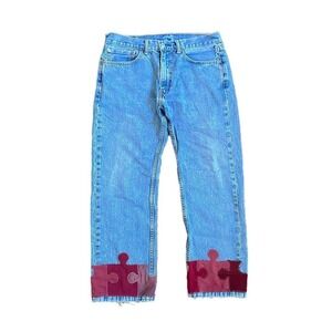 Vintage hand sewn puzzle pants